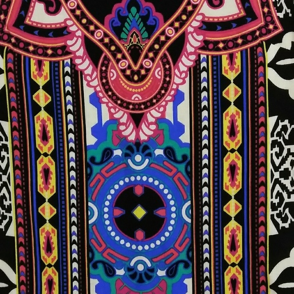 Flying Tomato Tribal Boho bell sleeve Tunic Dress - Picture 5 of 5